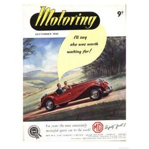  MG Convertibles, UK, 1950 Giclee Poster Print, 12x16