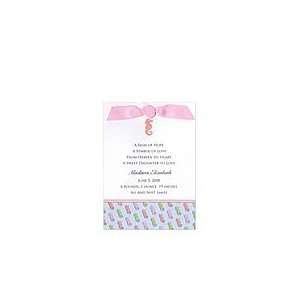  Seahorse Coral Announcement Baby Girl Announcements Baby
