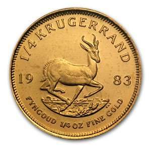  1983 1/4 oz Proof Gold South African Krugerrand Beauty