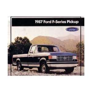  1987 FORD F100 F150 F250 F350 TRUCK Sales Brochure 