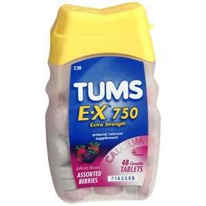  TUMS E X 750 ASSORTED BERRIES 48TB by SMITHKLINE BEECHAM 