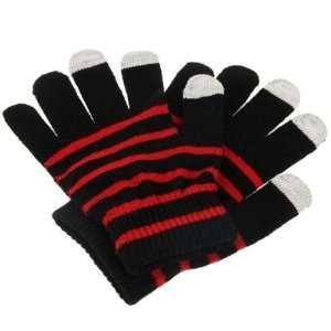  SmartPhone Gloves for your Touch Screen Phone (Black/Red 