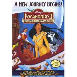  Pocahontas II Journey to a New World Movie Poster (11 x 