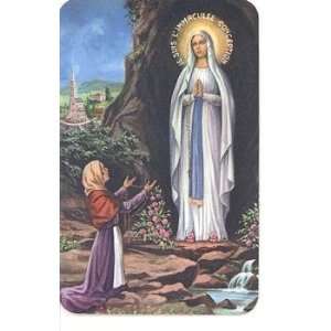 Our Lady of Lourdes Prayer Cards   Our Lady of Lourdes Cards   Prayer 