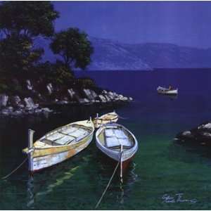    Boats Poster by Steve Thoms (12.00 x 12.00)