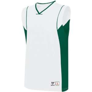 High 5 Varsity Custom Basketball Performance Game Jerseys WHITE/FOREST 