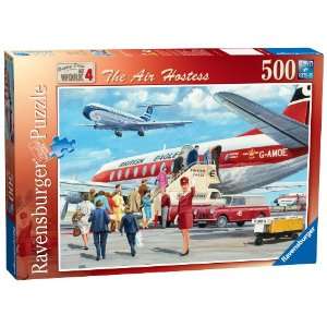   Happy Days at Work Air Hostess 500 Piece Puzzle Toys & Games