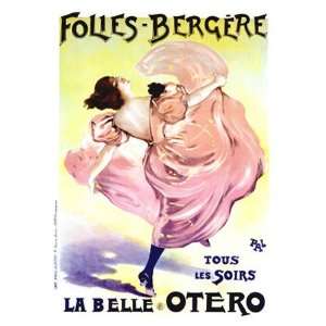  Folies Bergere, Belle Otero Giclee Poster Print by PAL 