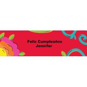  Caliente Flowers Personalized Banner Standard 18 x 61 