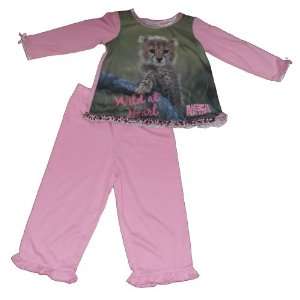  Animal Planet Wild At Heart Toddler Girls Pajamas Size 2T Baby