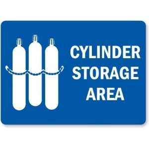   Storage Area (with graphic) Plastic Sign, 10 x 7
