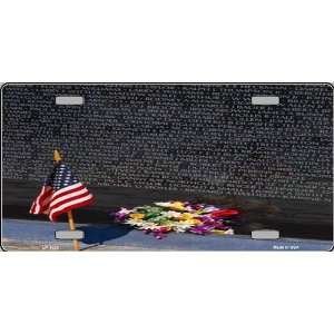  Vietnam War Memorial License Plate   Full Color 