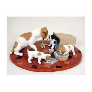  Jack Russell Mom & Pups Figurine