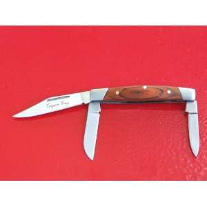  3 Blade Small Stockman Pakkawood POCKET KNIFE FOLDER 