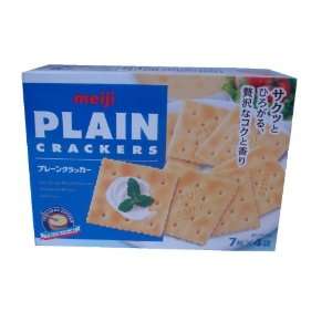 Meiji Cracker Plain, 3.66 Ounce (Pack of 10)  Grocery 