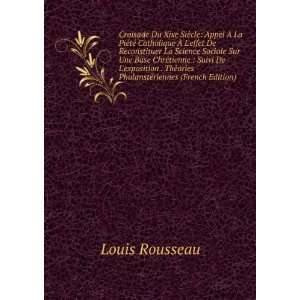   ¨ories PhalanstÃ©riennes (French Edition) Louis Rousseau Books