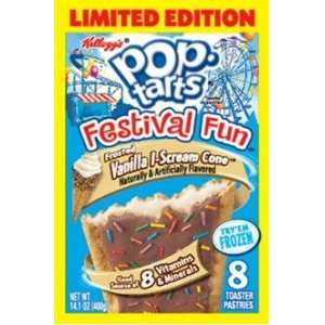 Pop Tarts Festival Fun Frosted Vanilla I Scream Cone  