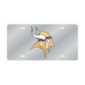 Minnesota Vikings Laser Cut Silver License Plate Sports 