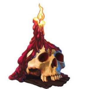  Skull and Candle Small Wall Cling Toys & Games