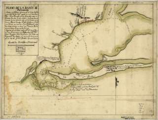 1782 map Nautical charts, Florida, Pensacola Bay  