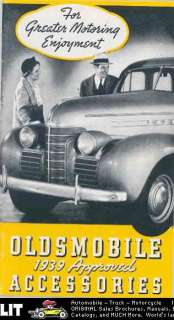 1939 Oldsmobile Accessories Brochure  