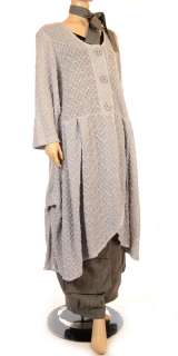 Idaretobe Soft Grey Lagenlook Cotton Jacket   S/S 2012 idaretobe 