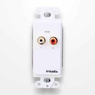 Intelix AVO A2 WP110 Stereo Audio Wallplate Balun with 110 Punch Down 