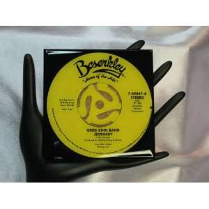  Greg Kihn Band 45 rpm Record Drink Coaster   Jeopardy 