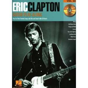  Hal Leonard Eric Clapton Guitar Play Along Series Book 