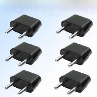 American to European Outlet Plug Adapter   6 Pack