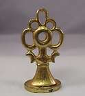 Antique brass sphinx inkwell Egyptian Revival 19th  