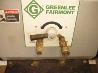 GREENLEE FAIRMONT HYDRAULIC GAS POWER PUMP SYSTEM  
