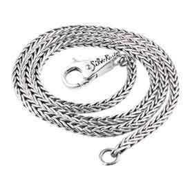 Silverado by Argenti Oro Silver 3MM FOXTAIL NECKLACE  