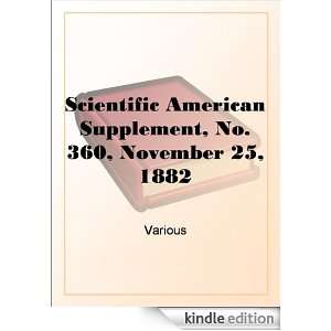   American Supplement, No. 360, November 25, 1882 [Kindle Edition