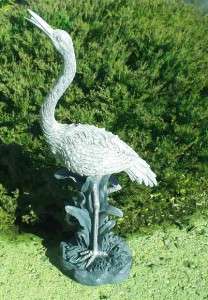 Heron/Crane Spitter/Spouter fountain/pond/water garden/bird statue 