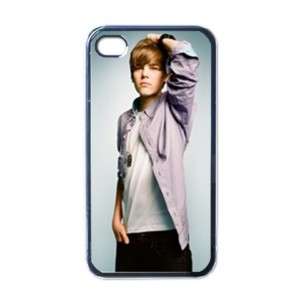 Justin Bieber Apple iPhone 4 Hard Case Cover Black  