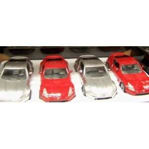   24 Scale Diecast 2009 Nissan 370z Box of 4 Cars Two of Each Colors