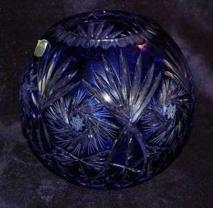 Polonia Lead Crystal 24% PbO Vase Made In Poland  