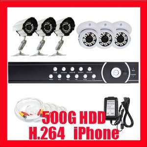   CMOS CCD Indoor Camera, 600 TV lines (500GB HDD)