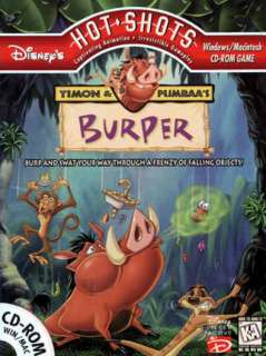 Disneys Hot Shots Timon & Pumbaas Burper PC CD game  