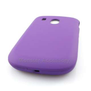 Purple Hard Case Snap On Cover For Tracfone LG500g  