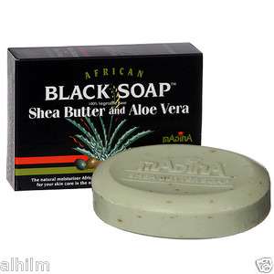   Shea Butter Aloe Vera African Black Soap Herbal Natural Madina Vegan