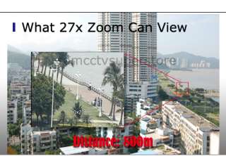 CCTV 27x PTZ Dome Camera/ 64Presets/ 4Tours/ Sony CCD  