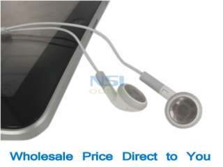 NEW 3.5mm Stereo Earphone Headphone for iPad 2 with Mic  