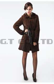 0011 women mink fur long coat jackets garment coats overcoat parka 