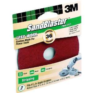  3M SandBlaster 9629 4 1/2 Inch 36 Grit Fiber Discs, 2 Pack 