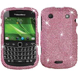 BABY PINK DIAMOND BLING CRYSTAL FACEPLATE CASE COVER BLACKBERRY BOLD 