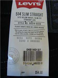 Levis 514 MEN Slim STRAIGHT Leg ALL Size 04514 0137  