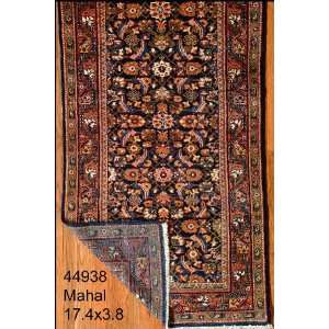 3x17 Hand Knotted Mahal Persian Rug   38x174 
