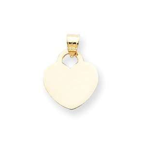    14K Heart Charm   Measures 15.3x21.2mm   JewelryWeb Jewelry